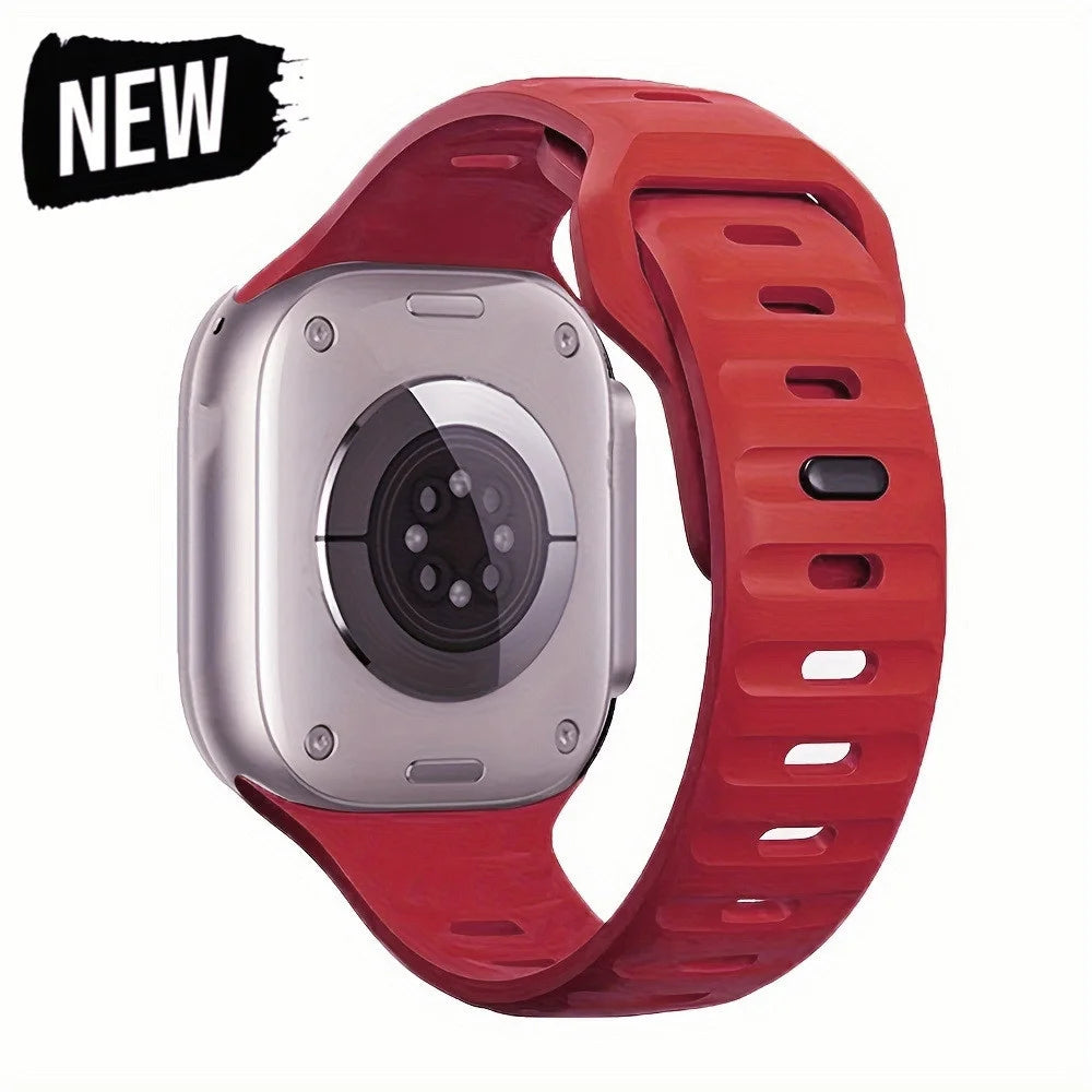 Silicone Sport Strap For Apple Watch Band Ultra2 49mm 45mm 40mm 44mm 42mm 46mm 41mm Correa Bracelet iWatch Series 10 9 8 7 6 5 4