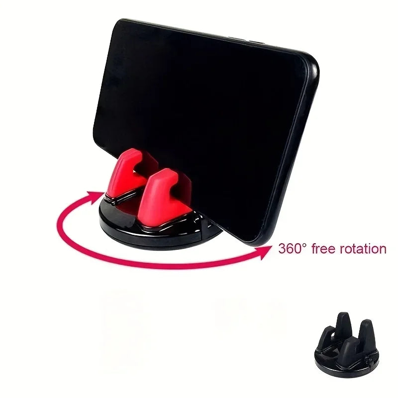 Mini 360 Rotatation Car Phone Holder Stand Anti-Slip Mobile Phone Car Mount Dashboard Bracket Univeral Desktop Mobile Holders