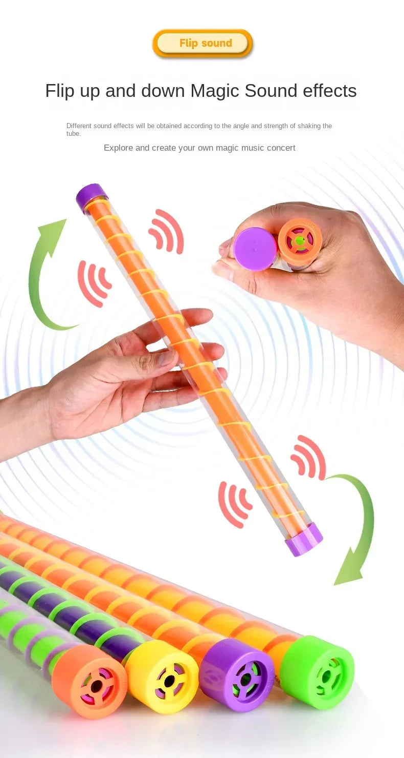 Halloween Children's Toys Magic Sound Wand Monster Sound Whistle Plastic Tube Fart Tube Prank Spoof Swizzle Stick Toy