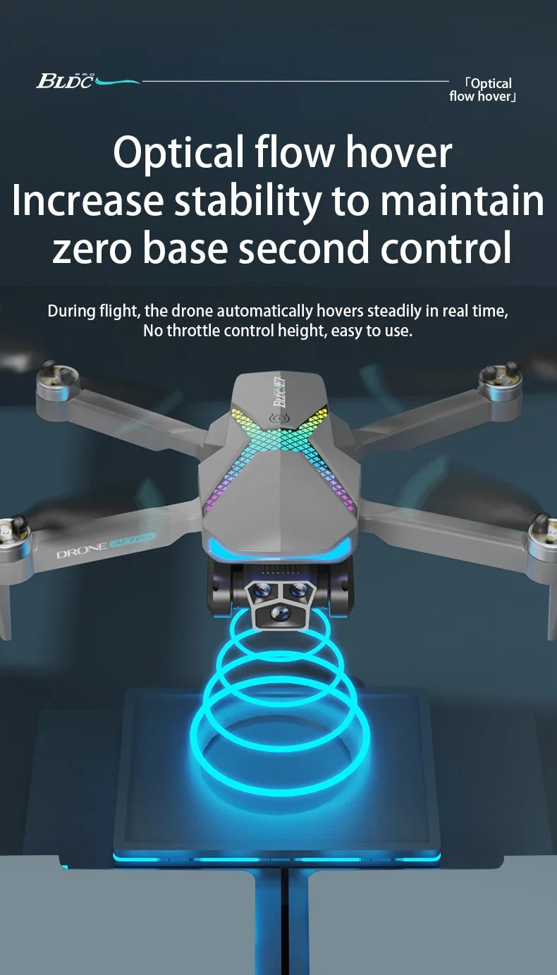 Hot Drone AE7 Pro Brushless Professional 8K HD Camera WIFI FPV Obstacle Avoidance Optical Flow RC Foldable Quadcopter Toys