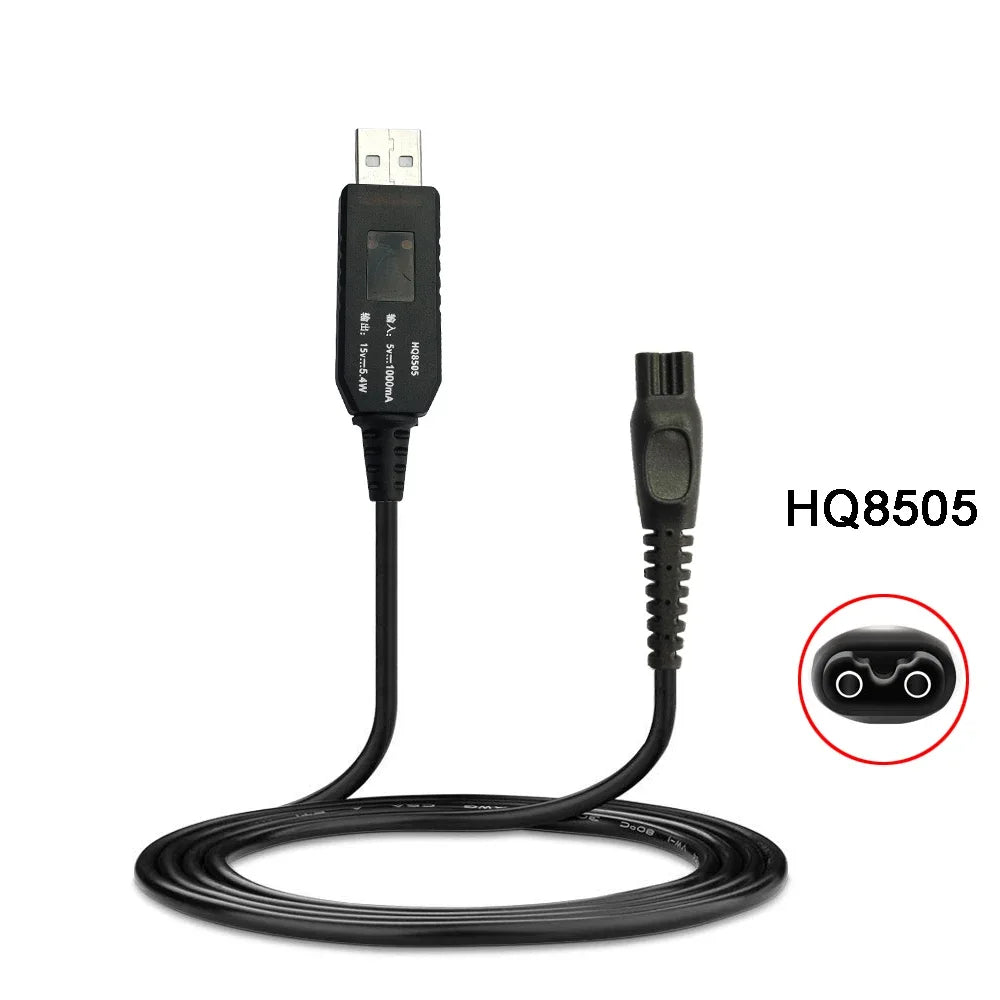 HQ8505 15V Razor USB Charger Cable for Philips Electric Shaver Series 3000 5000 7000 9000 Power Supply Wire not for 4.3V 5V 8V