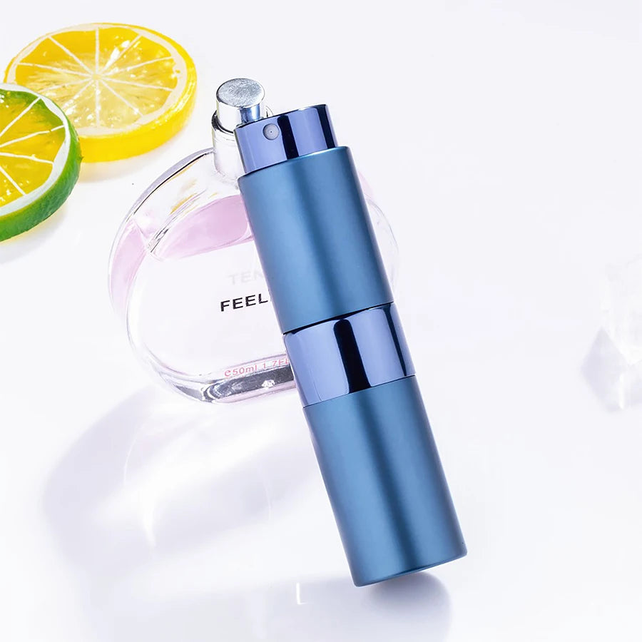 4PCS+6 Accessories Perfume Atomizer Refillable with 5 Spray Bottles, 2 Aluminum Funnel, 2 Dispensing Shenanigans, 2 Spring Straw