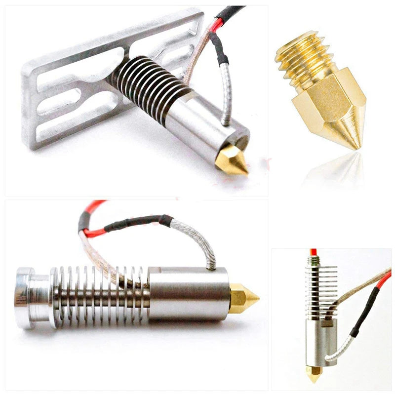 24Pcs MK8 Extruder Nozzles 0.2/0.4/0.5/0.6/0.8/1.0mm M6 Thread for Creality Ender 3/3 Pro/3 V2, Ender 5 3D Printer Part