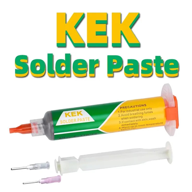 Sn42Bi58 SMD Welding Paste 138 ℃ Low Temperature Lead-free Syringe No Clean Solder Paste For Phone Component Repair