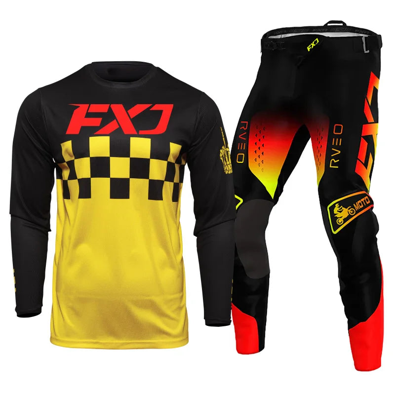 Motocross Jersey Pant white Mens Women pink black Combo racing suit Off-road MX DH ATV gear set Enduro Motorcycle mountain