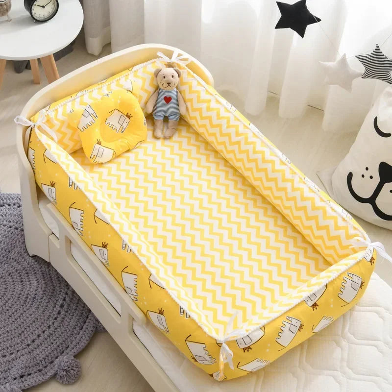 Newborn Bed Folding Baby Sleeping Nest Crib Travel Playpen Mattress Child Toddler Playpens Photography Cama Bebe with Pillow