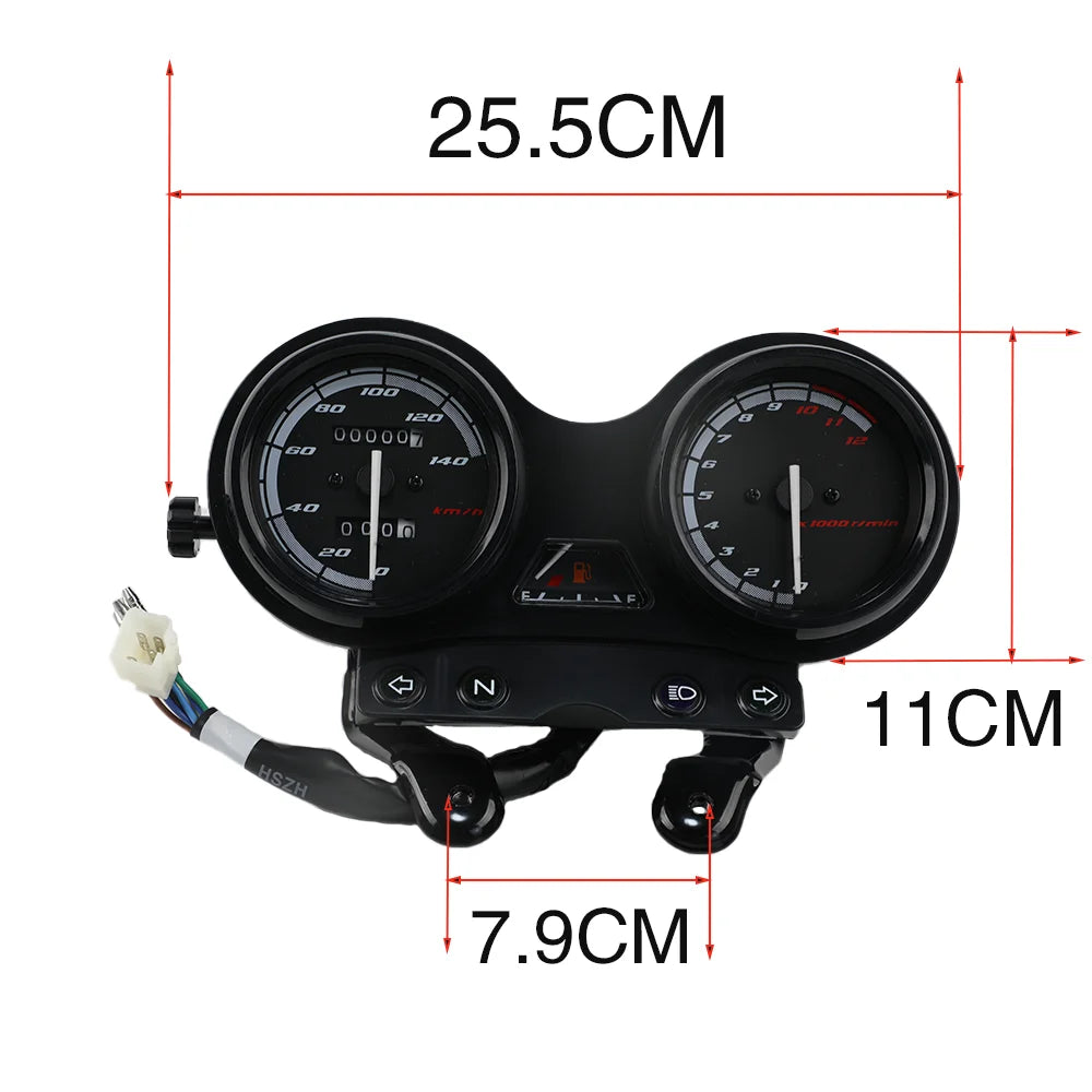 Motorcycle Speedometer Dashboard Gauge Odometer Tachometer Instrument Meter For Yamaha YBR125 YB125 2005 - 2009 YBR 125 YBR125g