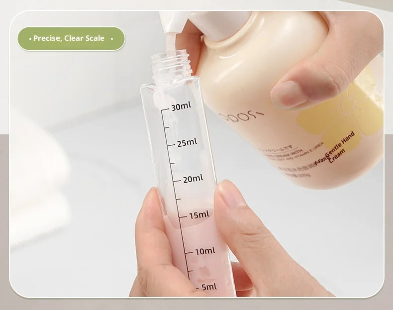 4-in-1 Travel Refillable Bottles, Portable Toiletries and Cosmetics Containers for Shampoo, Body Wash, Travel Storage Bottles