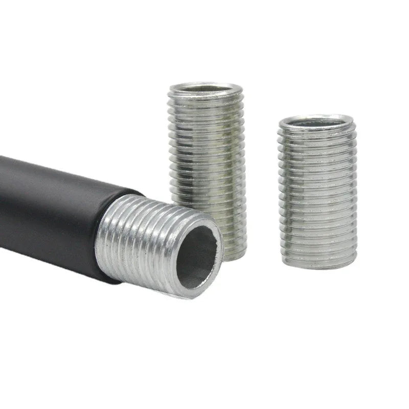 Lamp Tooth Tube Metal M10 Hollow Threaded Tube Galvanized Led Lamp Head Link Fixed Base Support Rod Lighting Accessories Screws