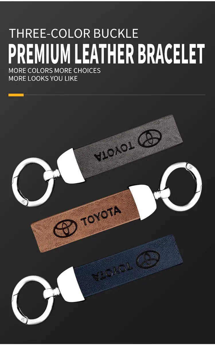 Zinc Alloy Leather Car Smart Remote Key Case Cover Shell For Toyota Corolla Prius Camry CHR C-HR RAV4 Altis Land Cruiser Prado