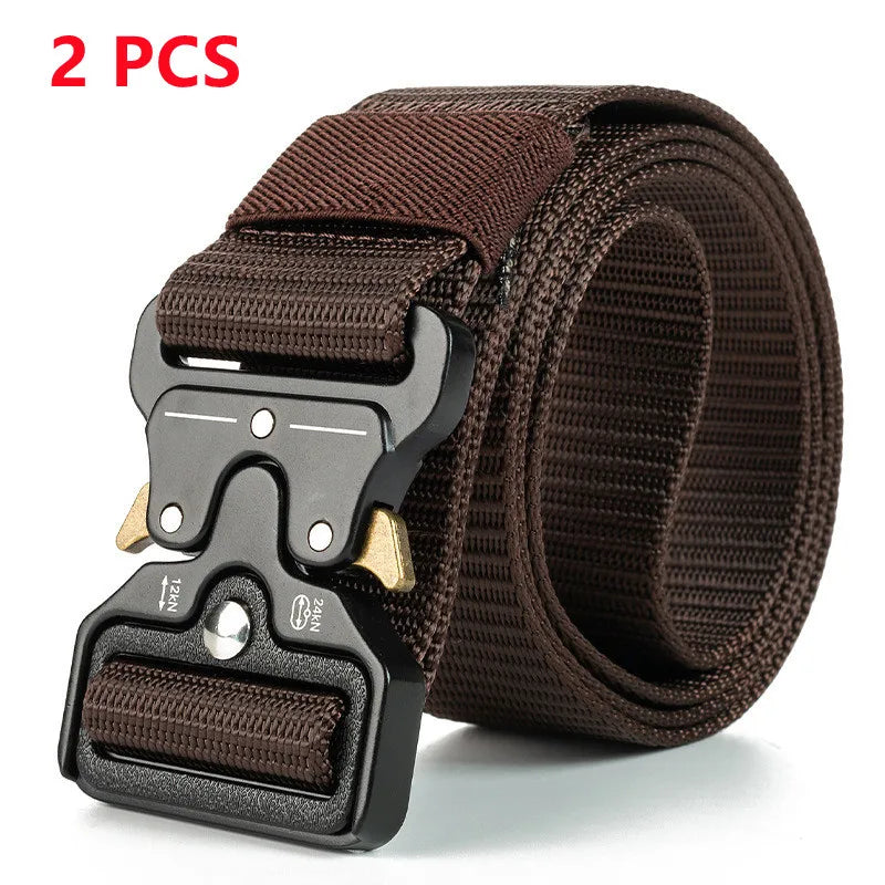 Genuine Tactical Belt Quick Release Outdoor Military Belt Soft Real Nylon Sports Accessories Men And Women Black Belt