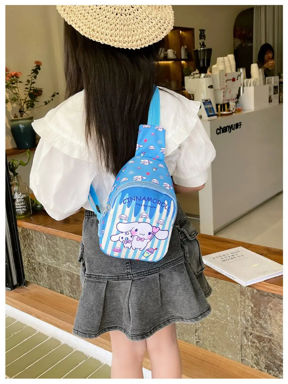 Hello Kitty Children Chest Bag Sanrio figure Kuromi Cute Coin Purse Shoulder Bag Boy Girl Cross Body Bag Fashion Messenger Bag
