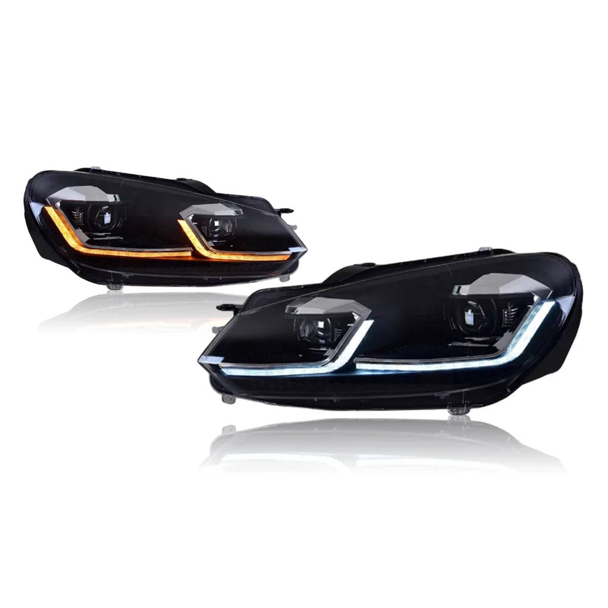 TYPY Car Headlights For Volkswagen Golf6 MK6 2009-2012 LED Car Lamps Daytime Running Lights Dynamic Turn Signals Car Accessories