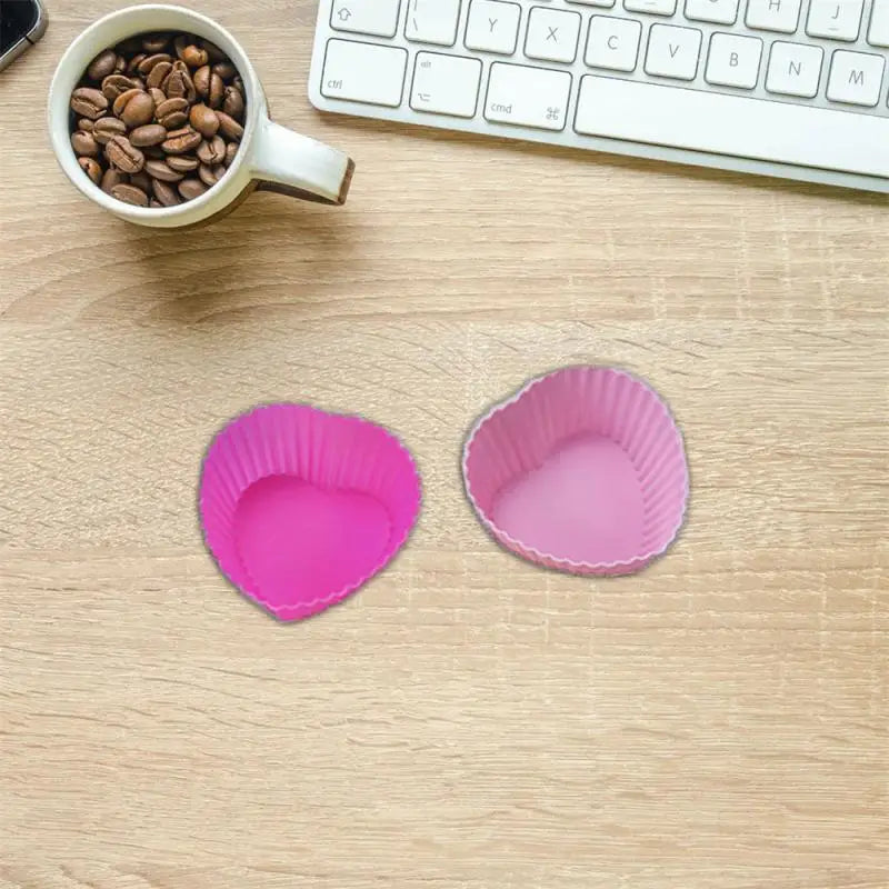 2024 Silicone Muffin Liners Reusable Cupcake Liners For Muffin Pan Non-Stick Baking Cups Silicone Cupcake Kitchen Baking Mold