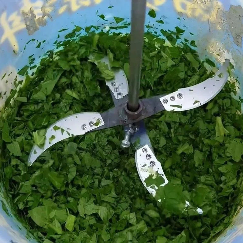 4/6 Blades Agricultural Vegetable Fruit Cutter Crusher Pig Chicken Feed Chopper Replacement Blades for Farming Stirring Mixer