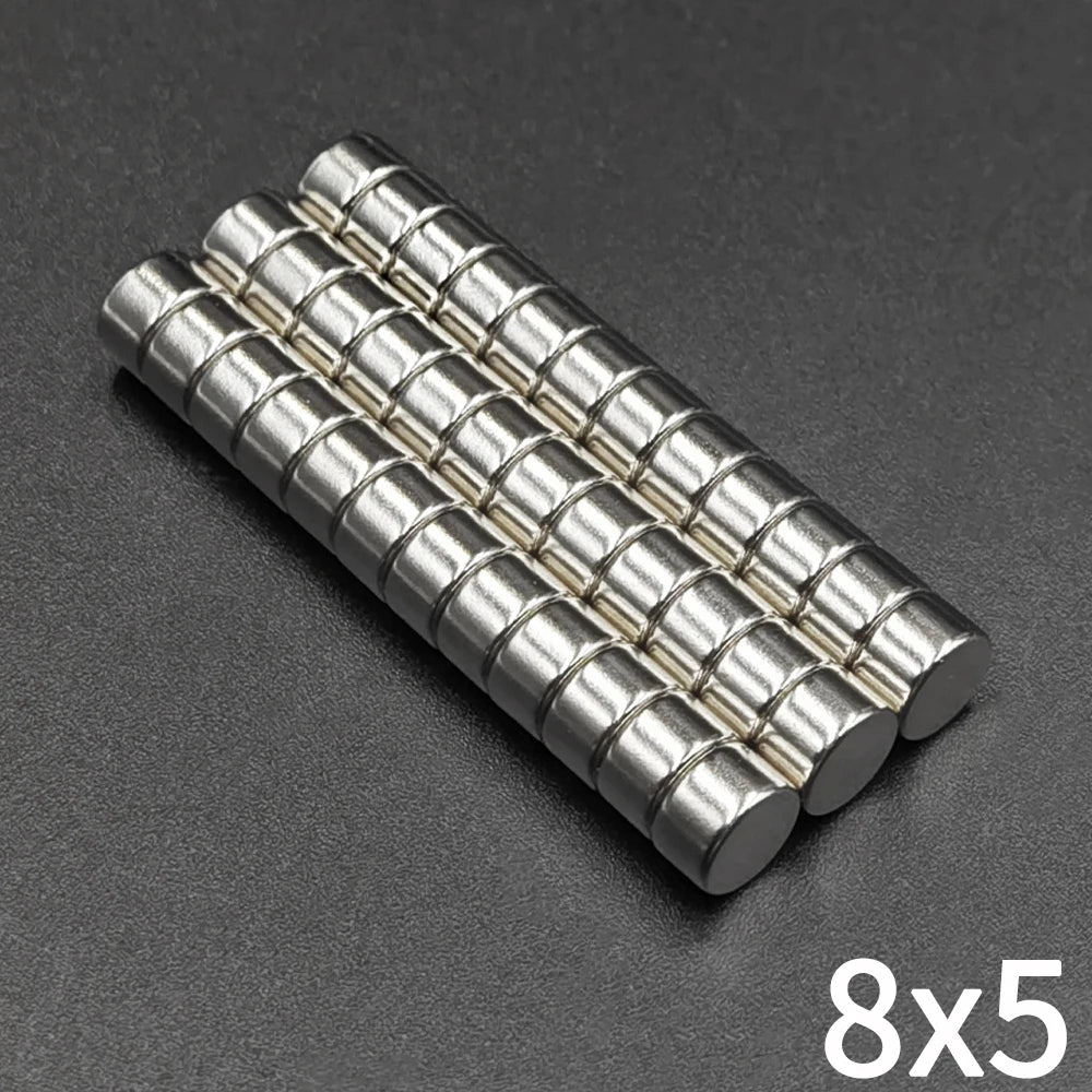 10/20/50/100/200/500Pcs Round Magnet 8x5 Neodymium Magnet N35 8mm x 5mm Permanent NdFeB Super Powerful Strong Small Magnets Iman