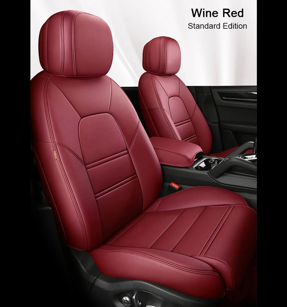 For Land Rover Range Rover Velar 2017 2018 2019 2020 Faux Leather Custom Car Seat Covers Full Set Interior Protector Accessories