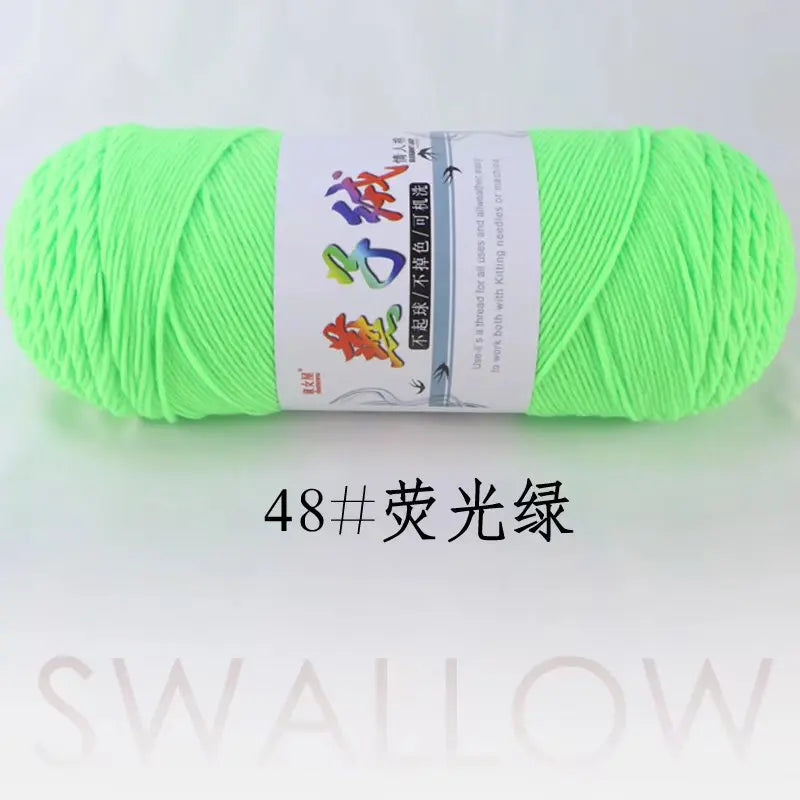 1Pc 200g Milk Cotton yarn for hand knitting Acrylic Crocheting Thread Yarn Crochet Doll sweater bag blanket slipper