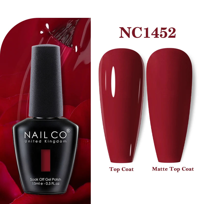 NAILCO Gel Nail Polish 15ml Nail Art Vernis Semi Permanent Soak off UV Gel Polish Gel Manicure Nail Varnish Nail Color Ongles