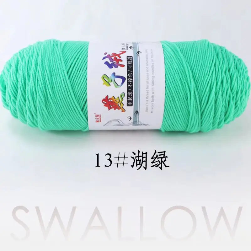 1Pc 200g Milk Cotton yarn for hand knitting Acrylic Crocheting Thread Yarn Crochet Doll sweater bag blanket slipper