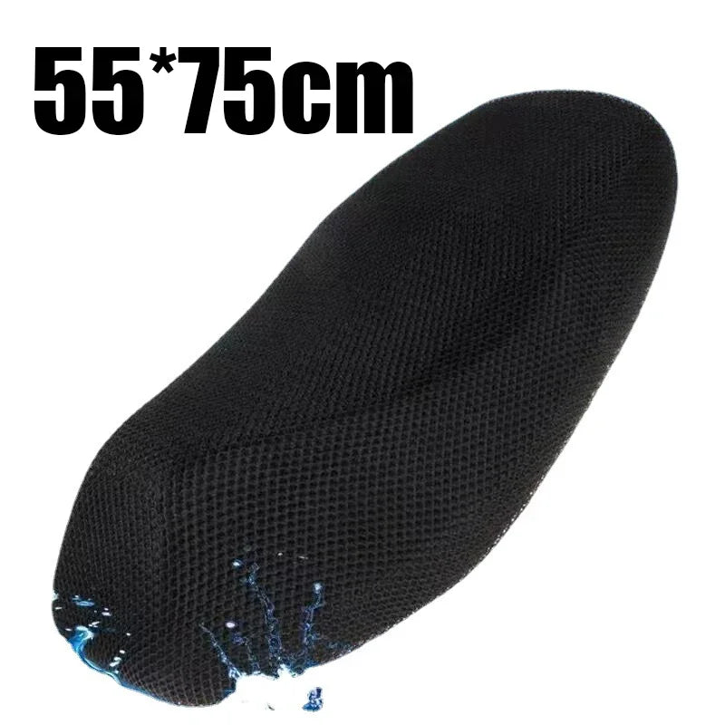 Motorcycle 3D Mesh Fabric Anti-skid Pad Scooter Seat Electric Bike Seat Cover Summer Breathable Covers Cushion Net Cover New