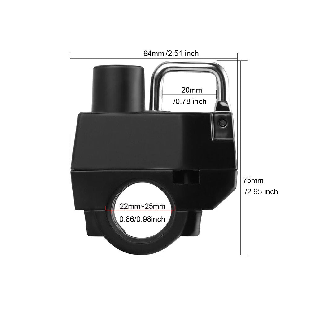 Helmet Lock Anti-theft Locker, Locking Device. Rustproof, Fine Workmanship. Compact Size, Convenient. Motorcycle Supplies.