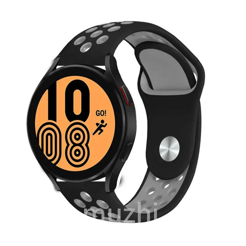 22mm 20mm watch Band for Samsung Galaxy Watch 7-6-5-pro-4-Classic/active 2 Silicone sport bracelet Huawei GT 4-3-2e-pro strap