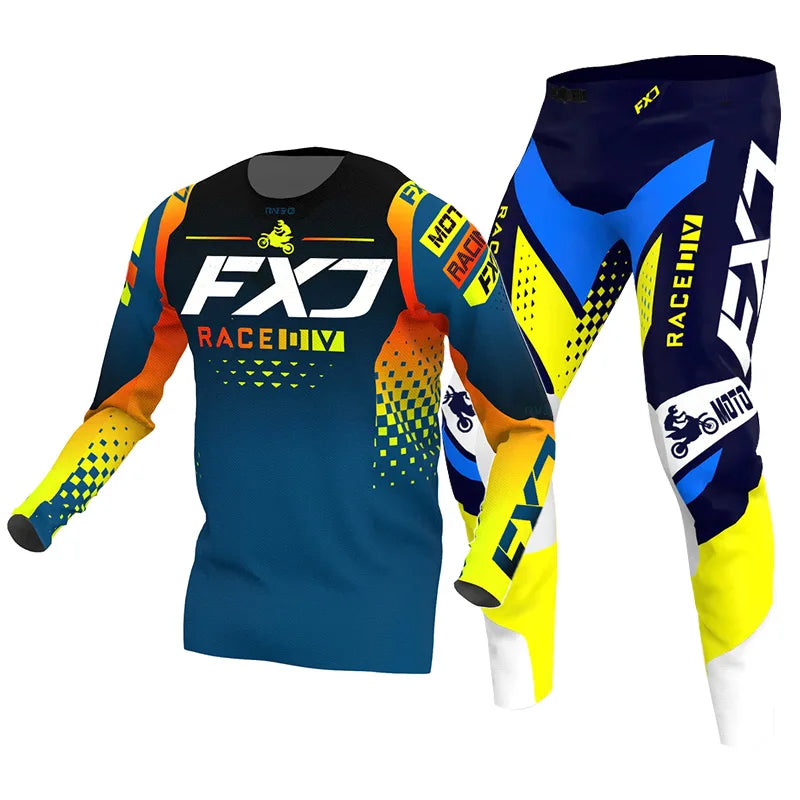Motocross Jersey Pant white Mens Women pink black Combo racing suit Off-road MX DH BMX ATV MTB Enduro Motorcycle mountain