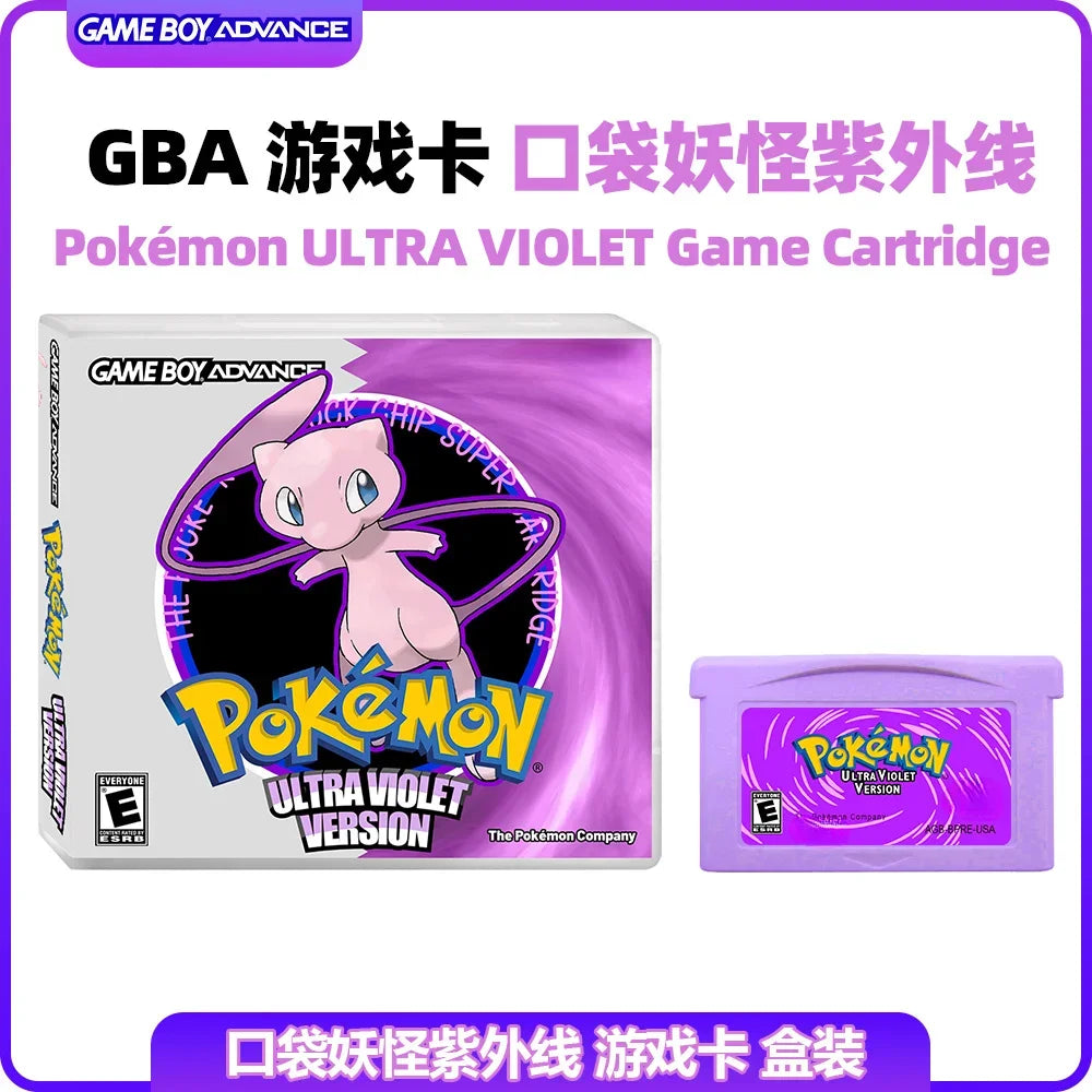 GBA RTC Pokemon  Real Clock  New Version 2.0 Game Card  Featured Popular English Games