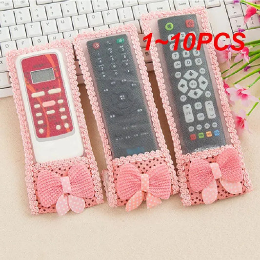 1~10PCS 3Sizes Shockproof Bow-knot Remote Case TV Remote Control Dust Protective Case for Home Electric Appliance