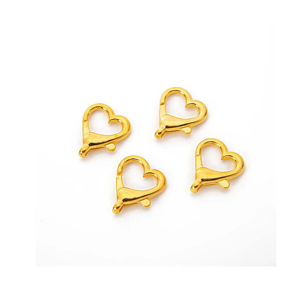 10pcs 22x26mmHeart Lobster Clasp Hook for DIY Keychain Jewelry Key Ring Craft Making Supplies Accessories Findings Material