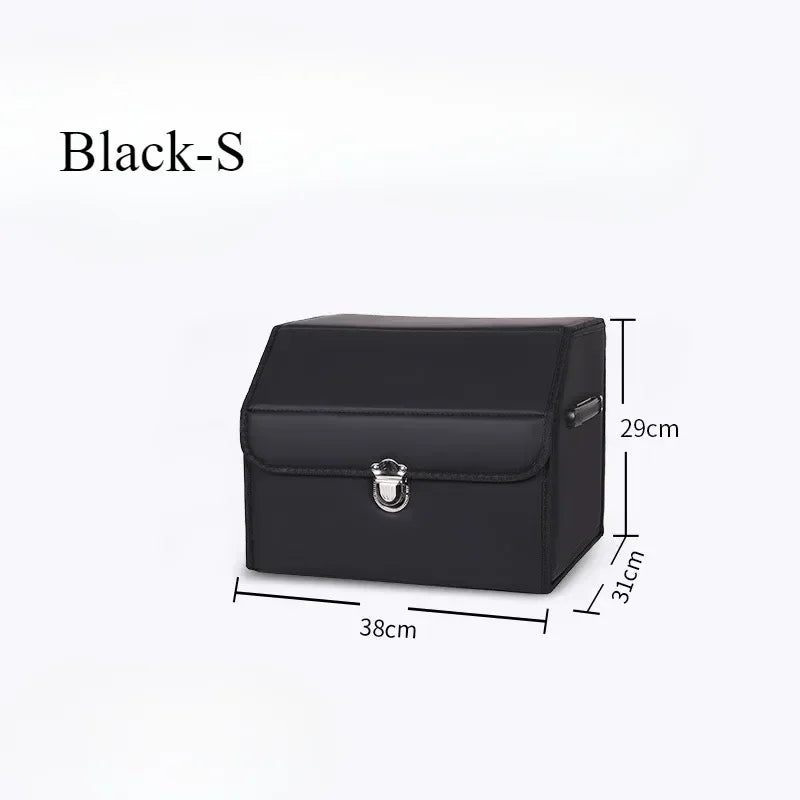 Car Trunk Storage Box Multipurpose Foldable Organizer with 3 Compartments  Extra Large Flexible Adjustment Car Seat Storage Bag