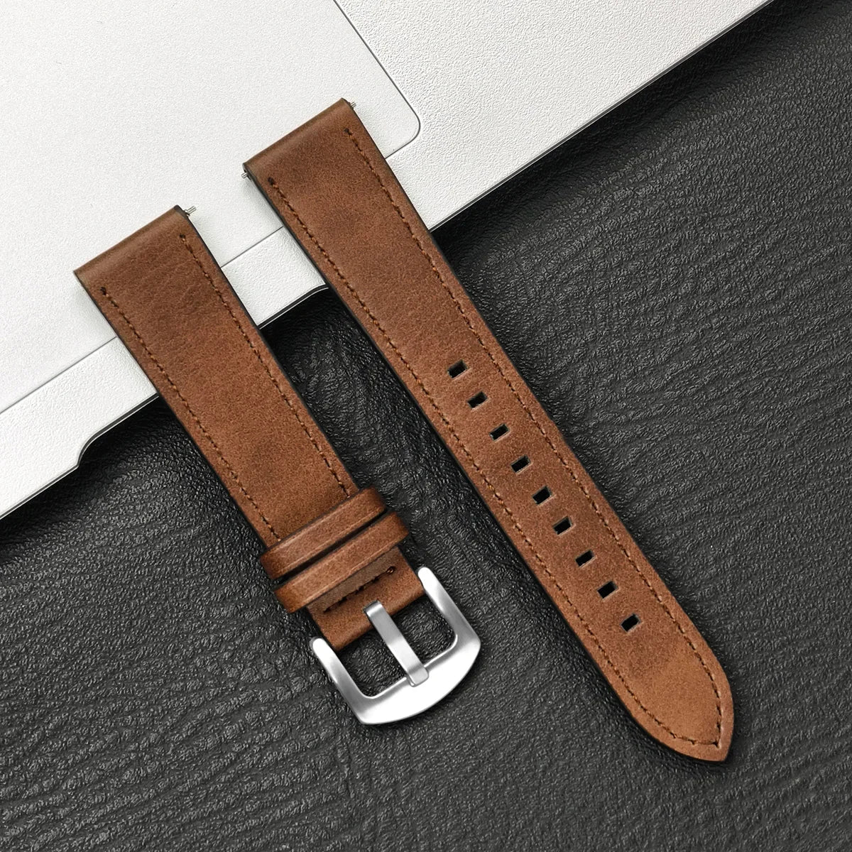 22mm 20mm Leather Strap For HUAWEI WATCH GT 4 46mm 4Pro GT3/2 Pro 42mm Soft Band For Samsung Galaxy Watch 7/6/5/4 40mm Wristband