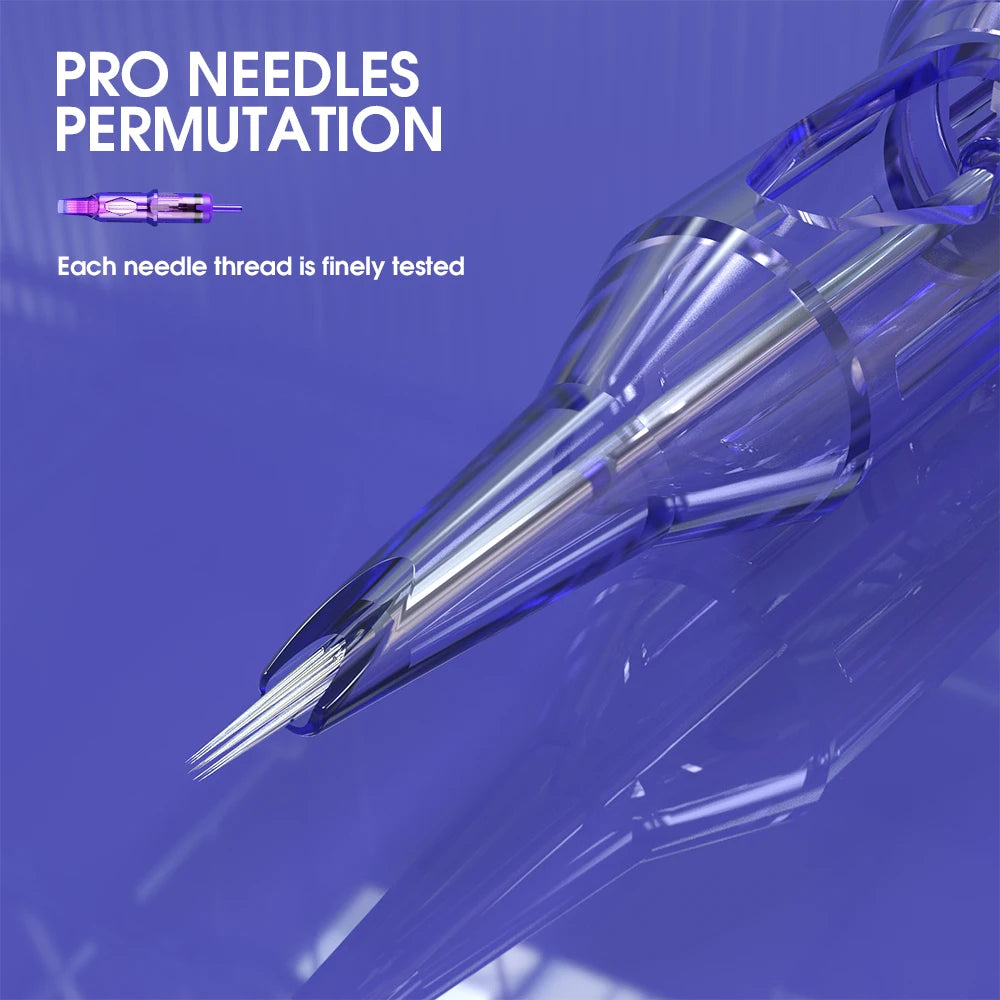 Dragonhawk PRO Tattoo Cartridge Needles 0.3mm RL Round Liner Upgraded version of MAS PRO Tattoo Needle