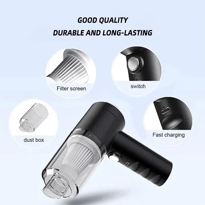 29000Pa Wireless Car Vacuum Cleaner Strong Suction Dust Catcher Cordless Handheld Wet Dry Vacuum Cleaner Air Duster For Car