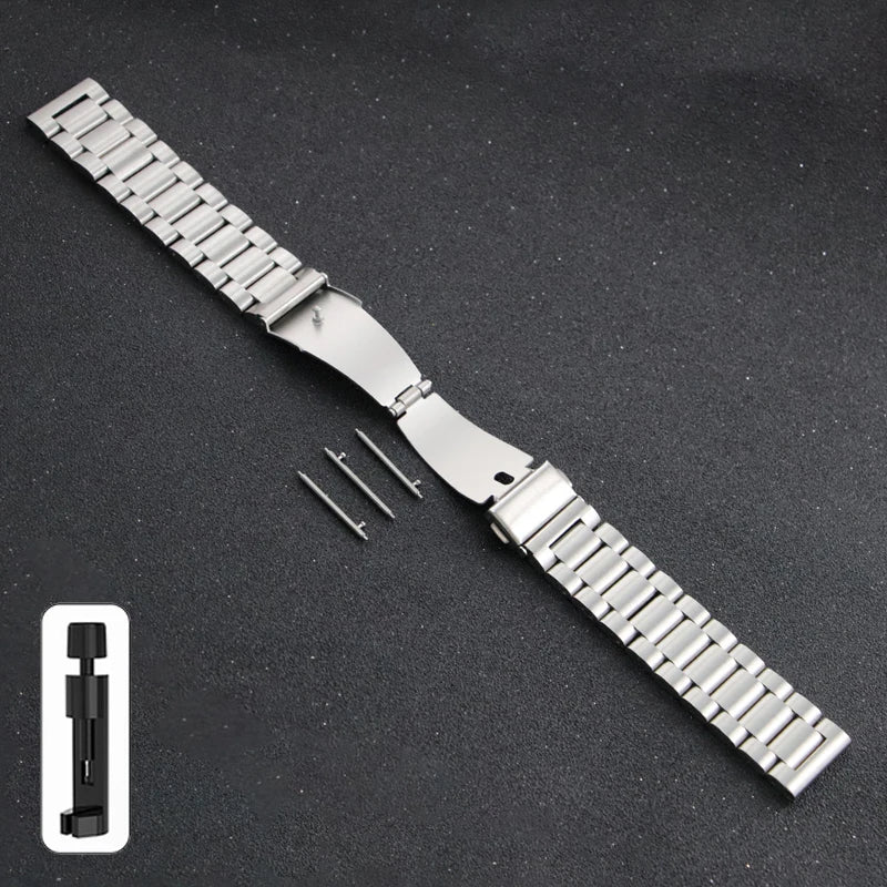 20mm 22mm 18mm 24mm Stainless Steel Strap for Samsung Galaxy Watch 6Classic 6 5 4 5Pro 40mm 44mm 43mm 47mm Gear S3 for Huawei GT