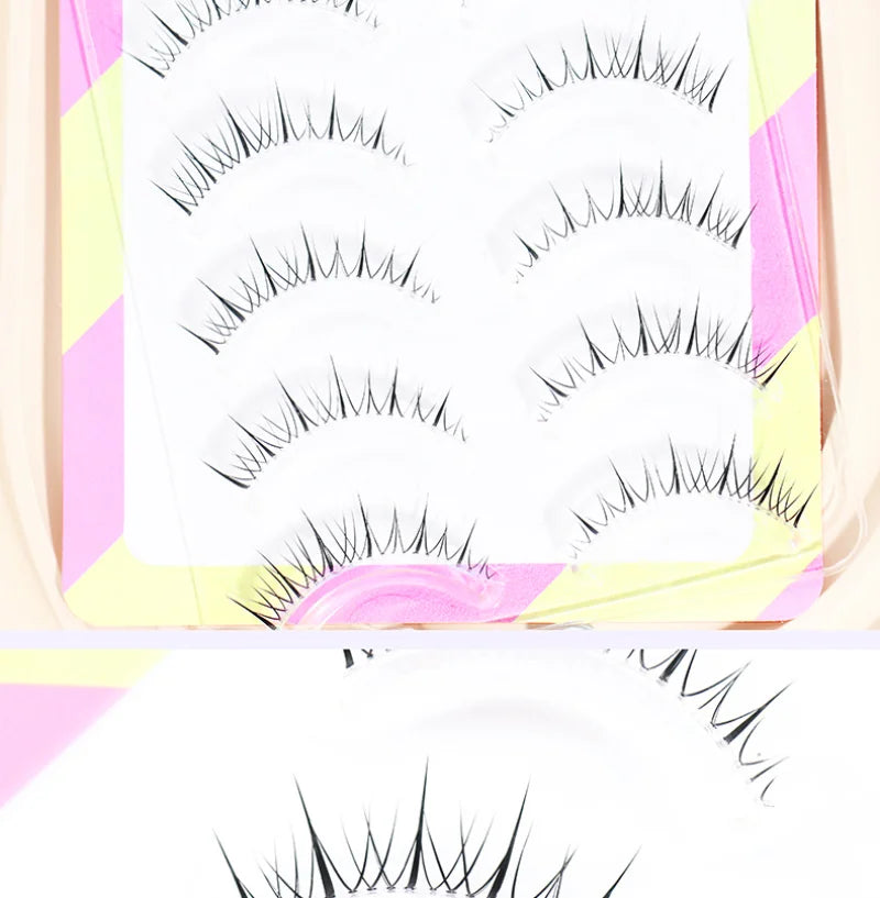 Dream Deer False Eyelashes A Type Eyelashes Upgraded Lash V-shaped 0.14mm Transparent Stem Soft Natural Eye Lashes Mink