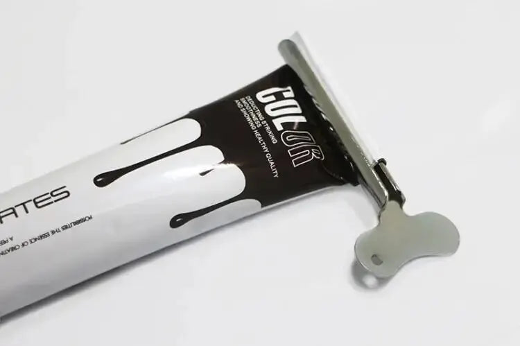 Handle Stainless Steel Paste Squeezer Toothpaste Hairdressing Key ToothpasteMetal Paste Squeezer Hairdressing Key Paste Squeezer