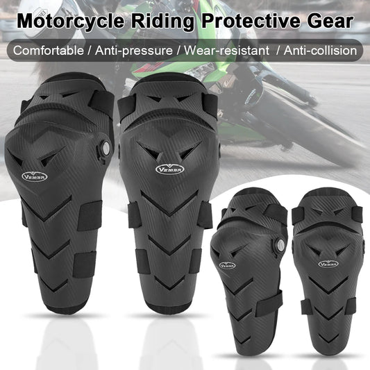 Vemar 4Pcs Motocross Knee Pads Elbow Pads Moto Protection Riding Elbow Guard Motorcycle Motorbike Off-road Racing MTB Knee Pads