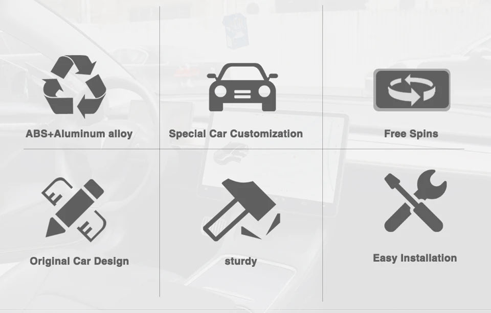 CATRONICS Screen Swivel Tilt Mount for Tesla Model 3 Highland Model Y 2017-2024 Four Direction Screen Rotating Holder Bracket