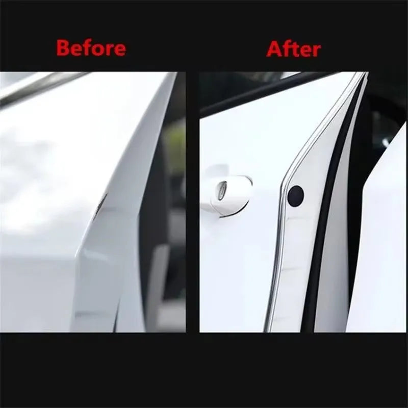 4/6M Car Door Edge Scratch Protector DIY Silver Moulding Trim Strips Chrome Trim Strip Scratch Guard Protector Strips
