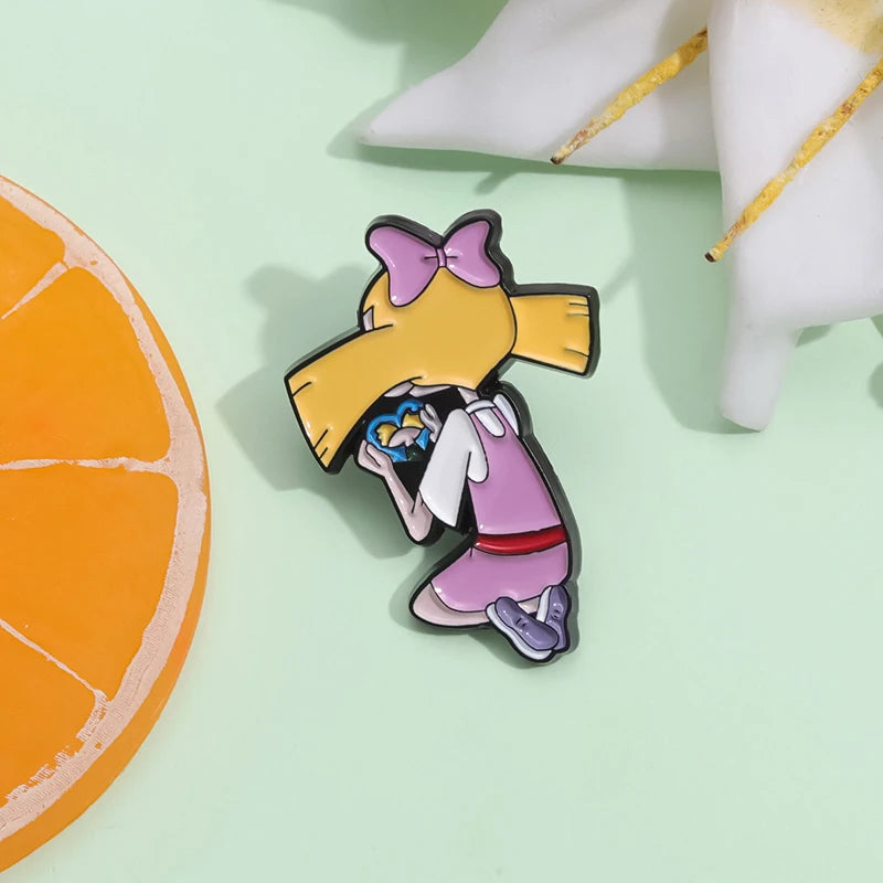 Movie Girl Brooch Badge Enamel Pin Cartoon Cute Jewelry Custom Character Women Gift Lapel Backpack Accessories Wholesale