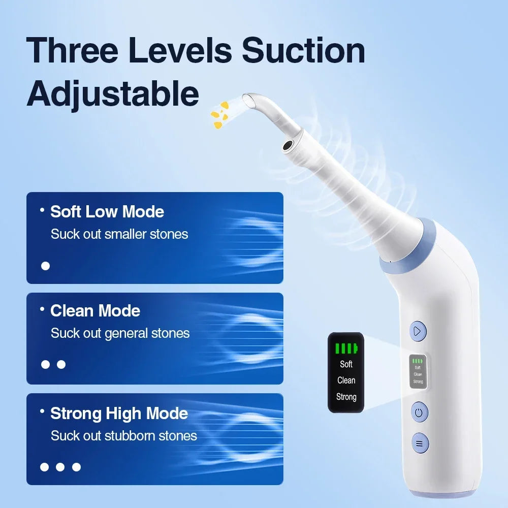 Electric Visible Vacuum Tonsil Stone Remover Kit with 3 Suction Modes Oral Care Tool for Tonsil Stones Removal Oral Fresh Care