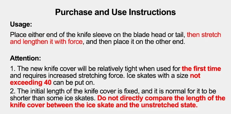 Adjustable TPU Ice Skating Blade Covers Walkable Figure Skate Ice Skate Hockey Skates Prevent Puncture Scalable Blade Sleeve