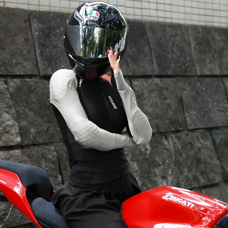 Knight suit women's spring/summer cycling wear Breathable motorcycle protection soft protective jacket top culottes