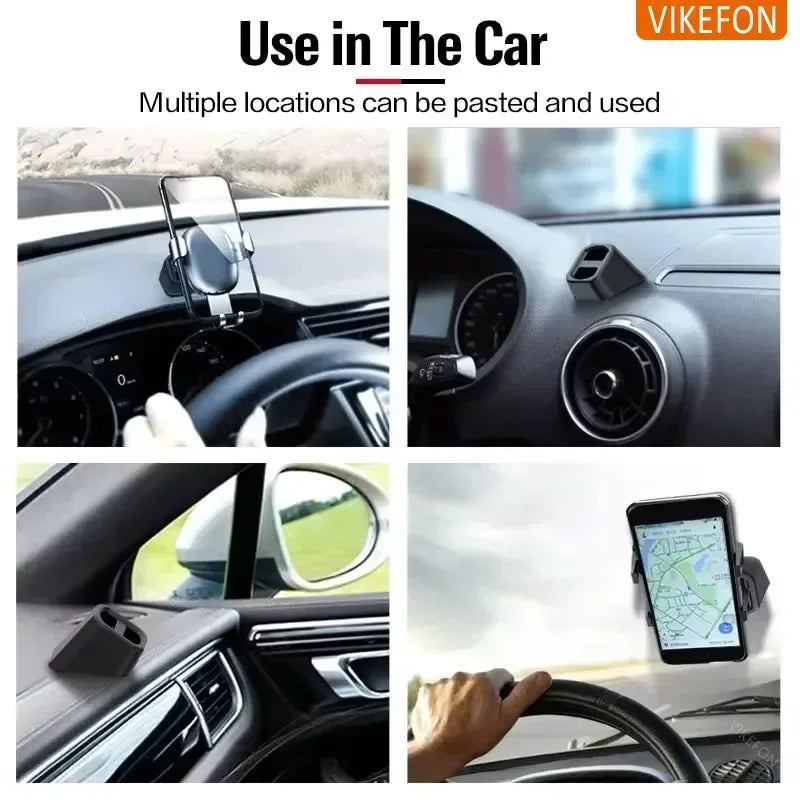 Car Phone Holder Clips Bracket Stick for Instrument Desk Car Air Vent Mobile Phone Stand Car Universal Phone Holder Accessories