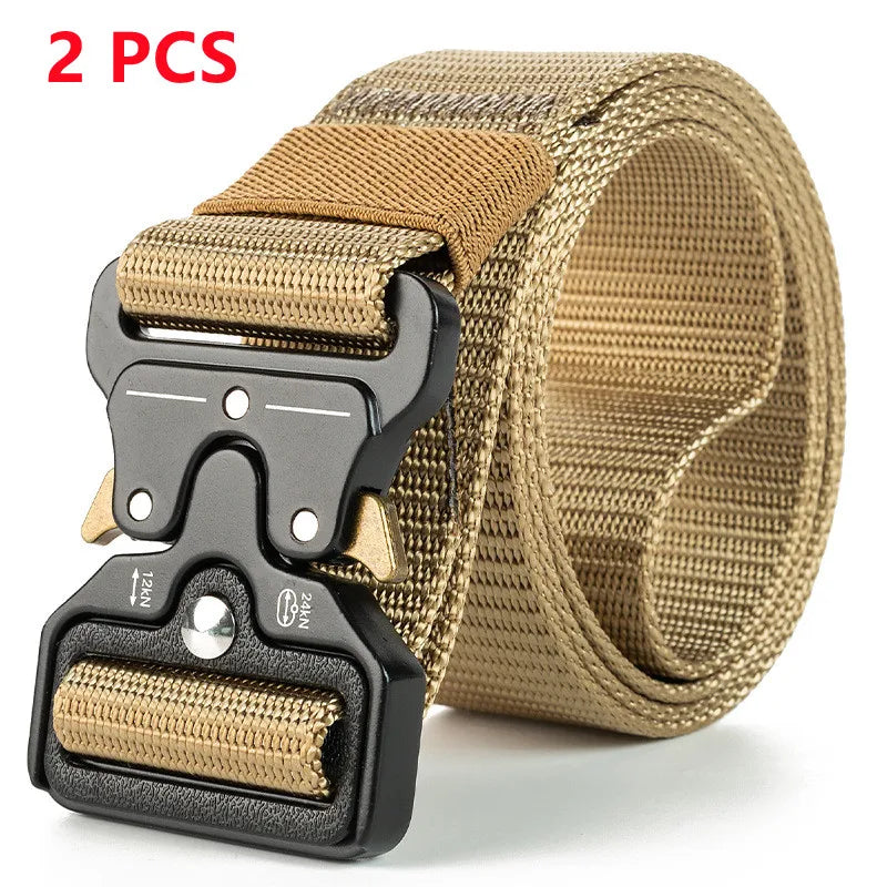 Men Belt Army Outdoor Hunting Tactical Multi Function Combat Survival High Quality Marine Corps Canvas For Nylon Male Luxury
