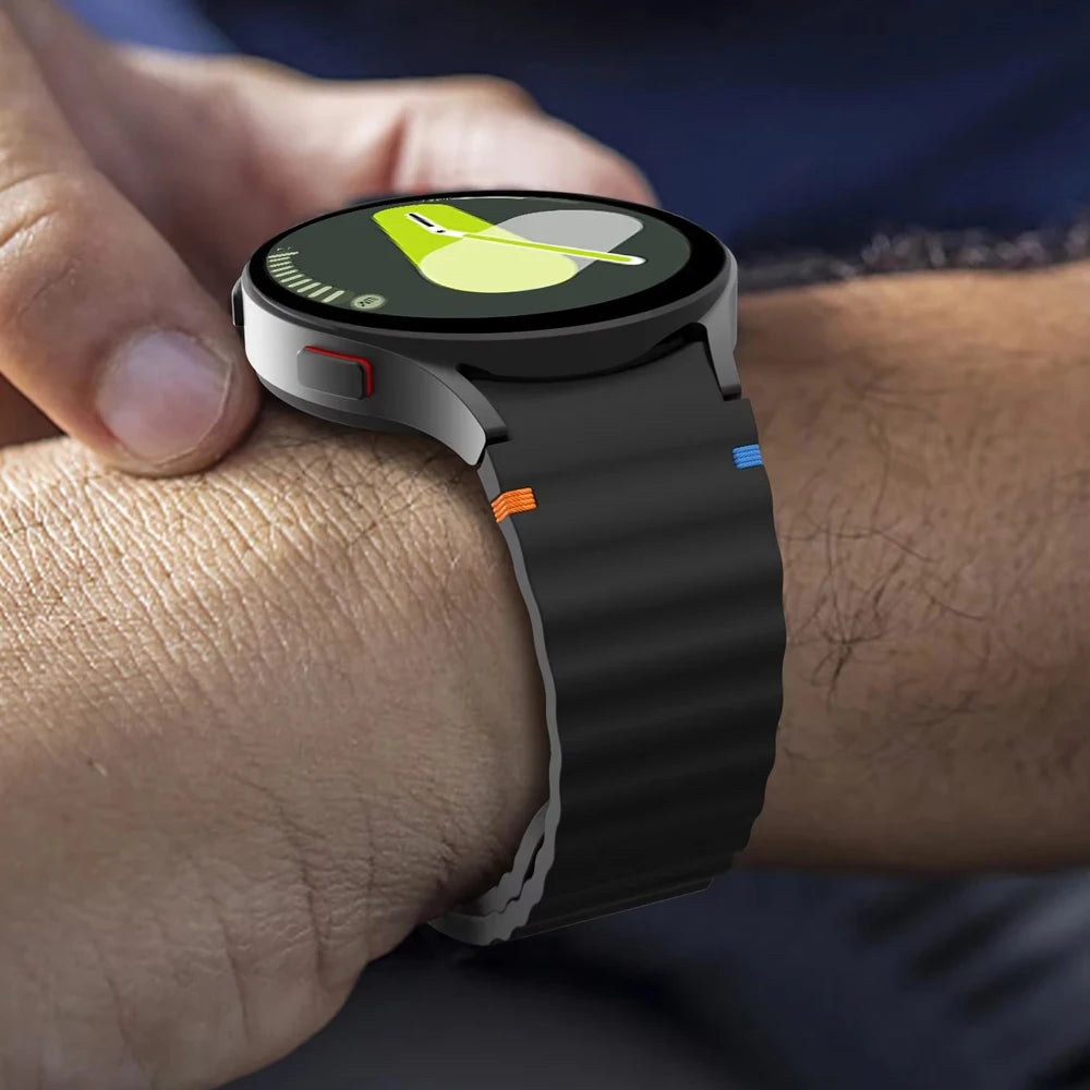 for Samsung Galaxy Watch 7 Band FE/5 Pro/6/4 Classic 44mm 40mm No Gap Sport Silicone Belt Bracelet Correa Galaxy Watch 7 Strap
