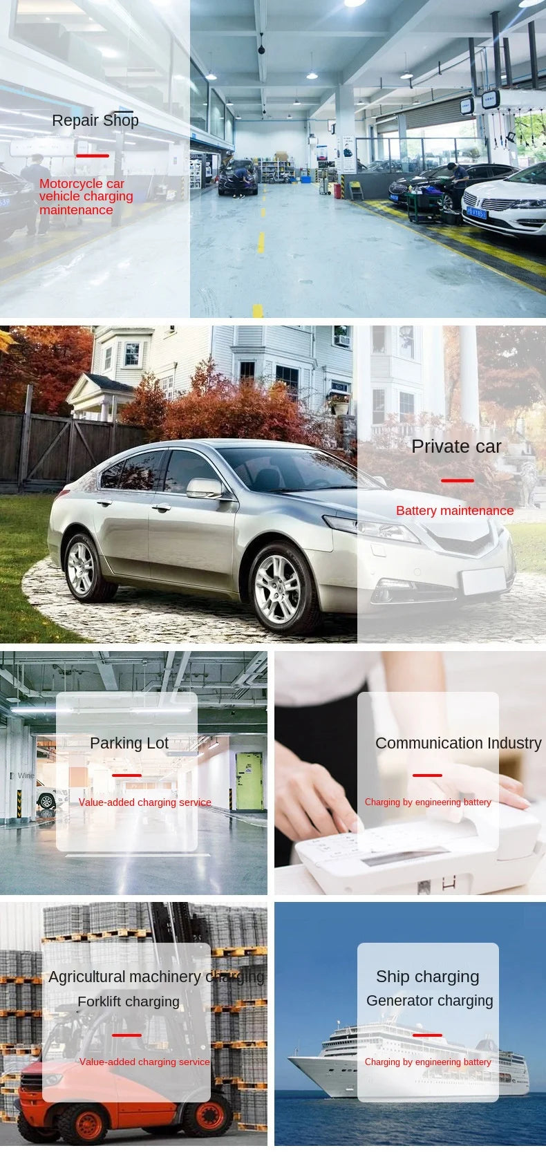 Large Power 400W Battery Charger 12V/24V Car Battery Charger Trickle Smart Pulse Repair for Car SUV Truck Boat