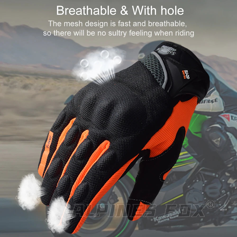 SUOMY Women Purple Motorcycle Gloves Touch Screen Full Finger Racing/Climbing/Cycling/Riding Sport Windproof Motocross Gloves